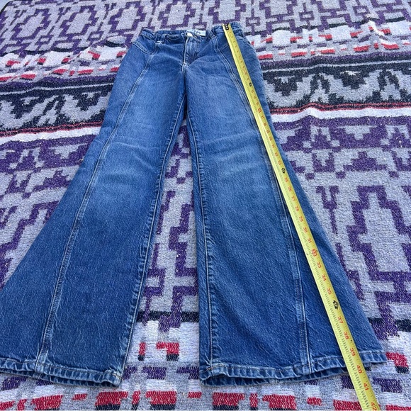 We The Free Florence jeans free people high waist flare bell bottoms size 26 - Picture 6 of 8